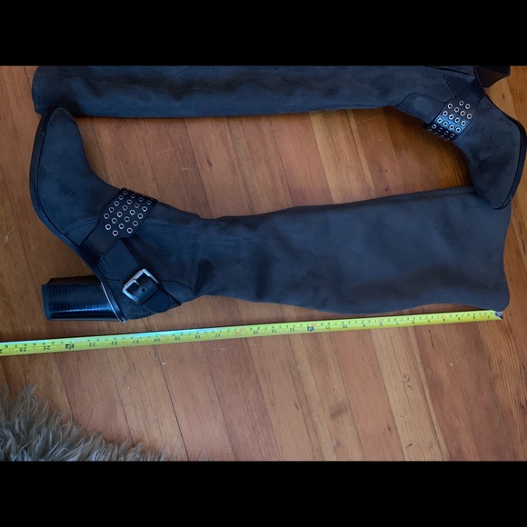 Michael Kors thigh high gray boots over the knee - Picture 4 of 7
